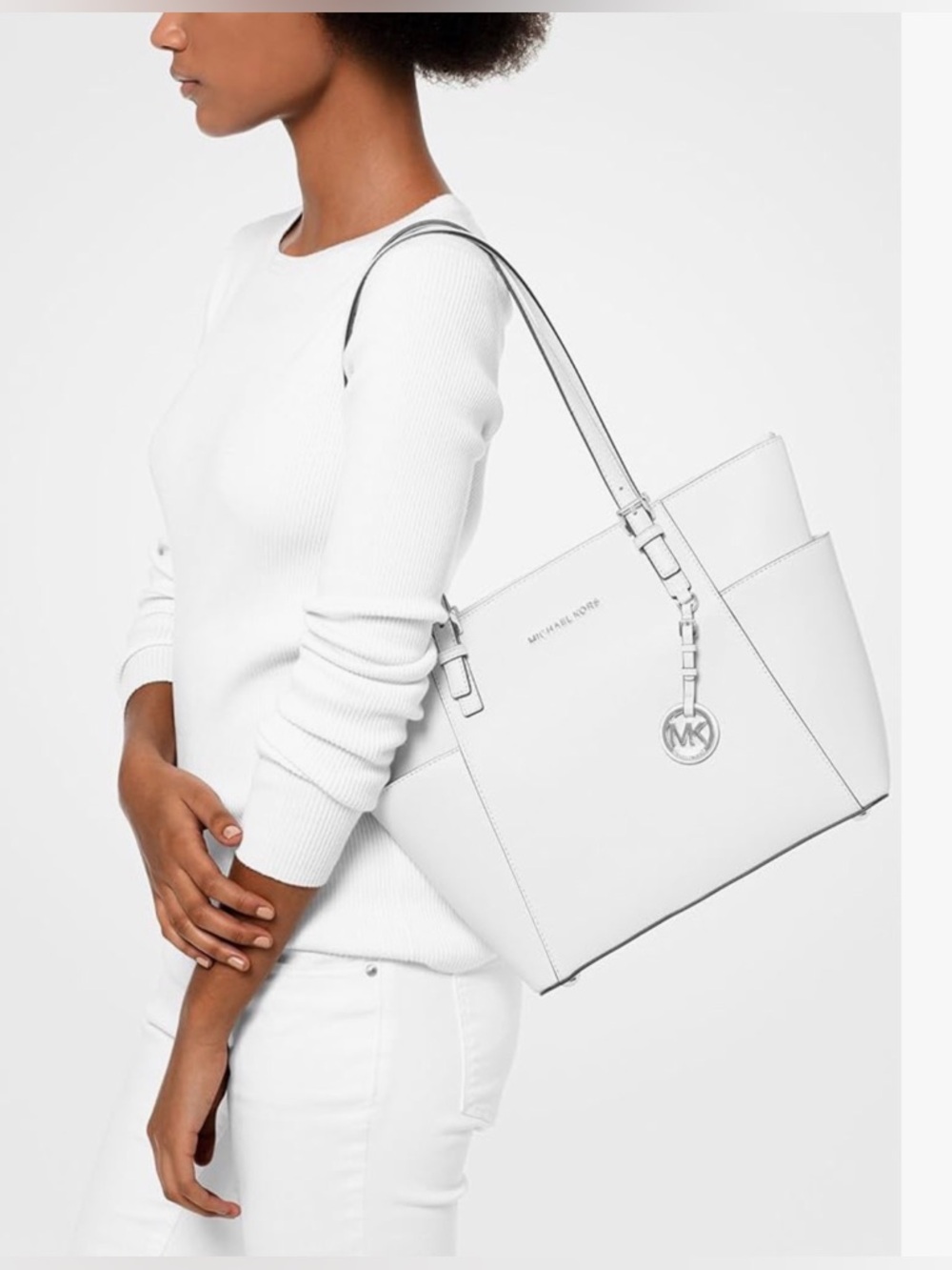 Michael Kors Large Jet Set Leather Tote